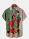 Men's Christmas Funny Graphic Short Sleeve Hawaiian Shirt